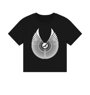 Black Printed T-shirt Front