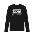 Black Printed Long Sleeve T Shirt Front