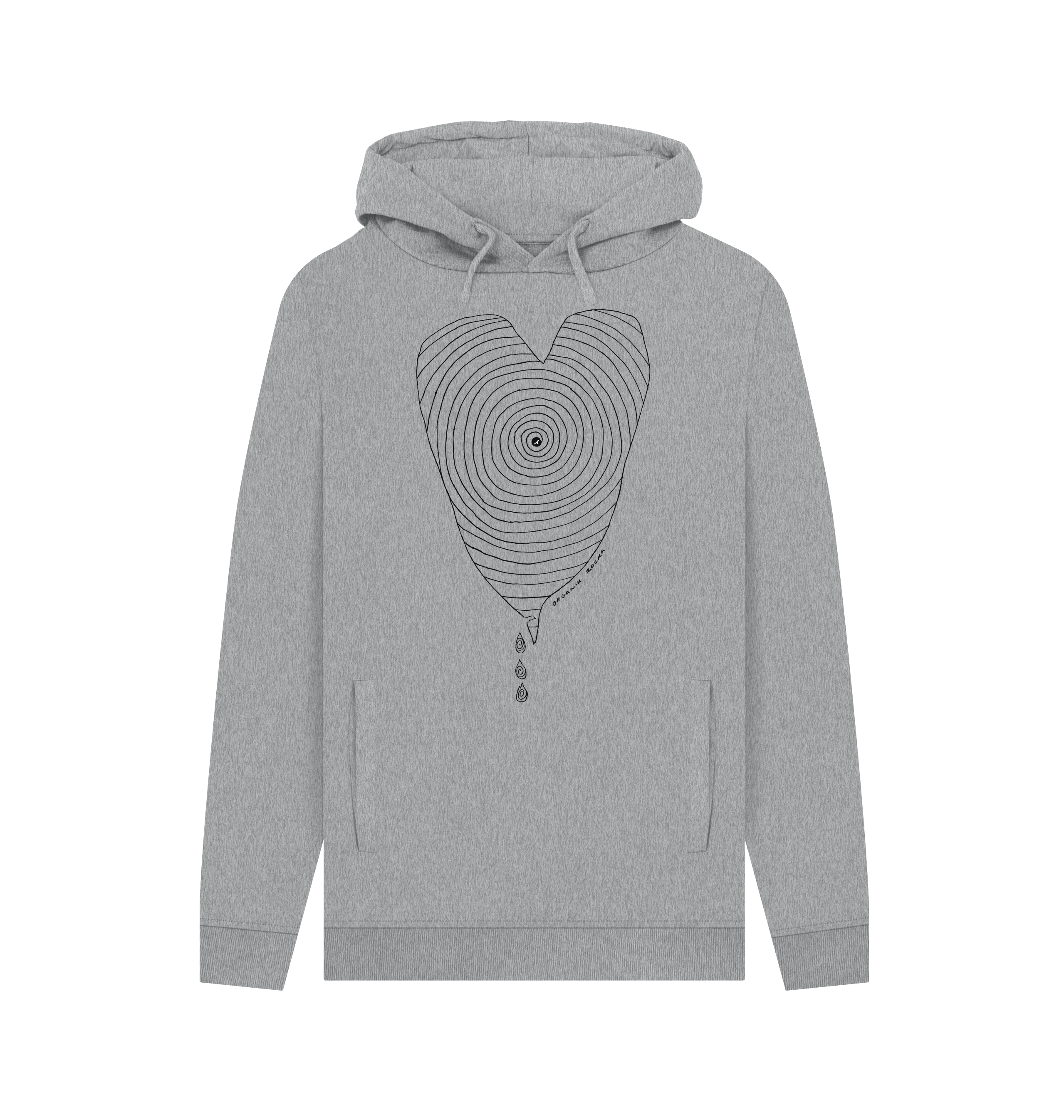 Light Heather Printed Hoody Front