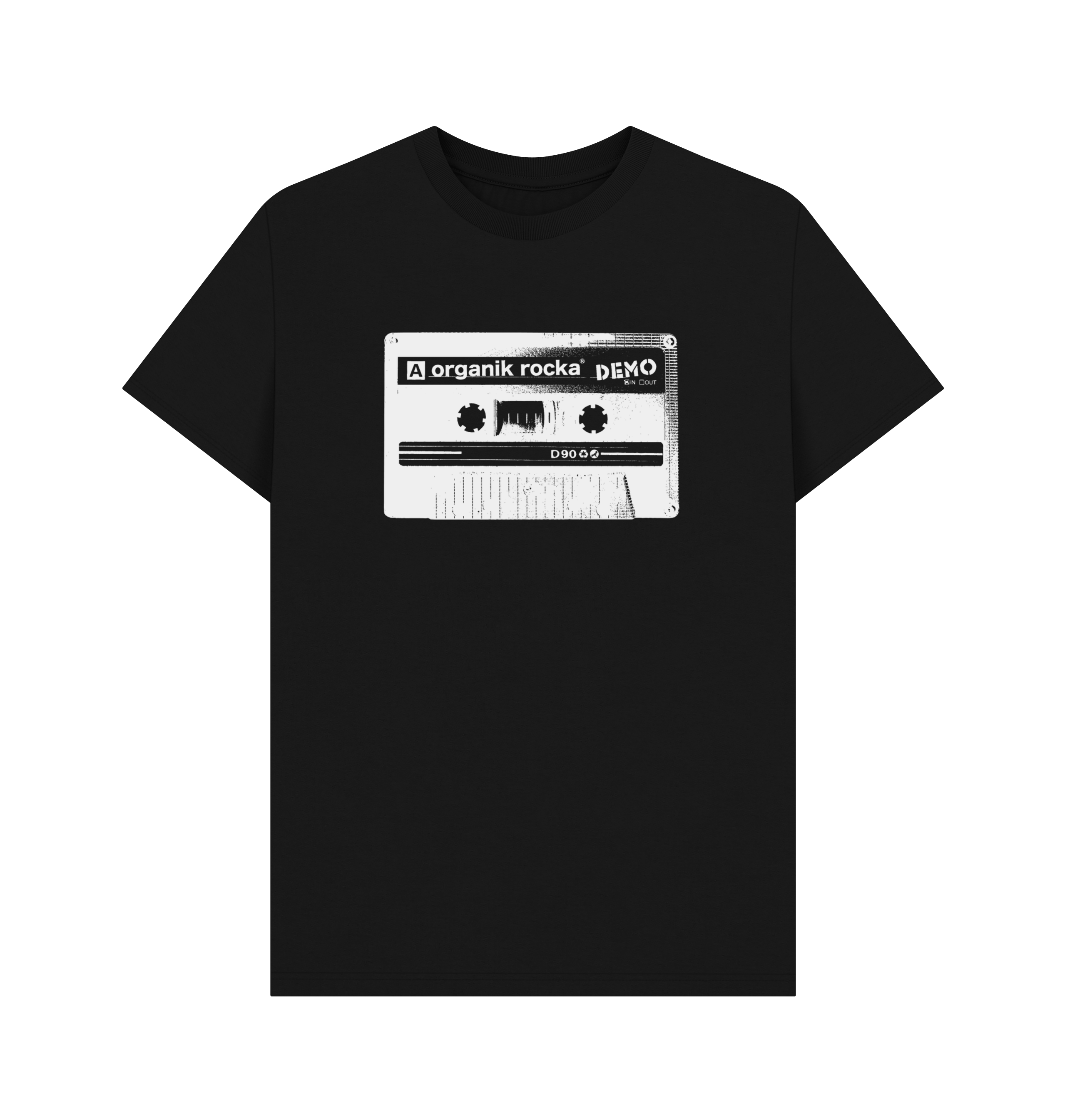 Black Printed T-shirt Front