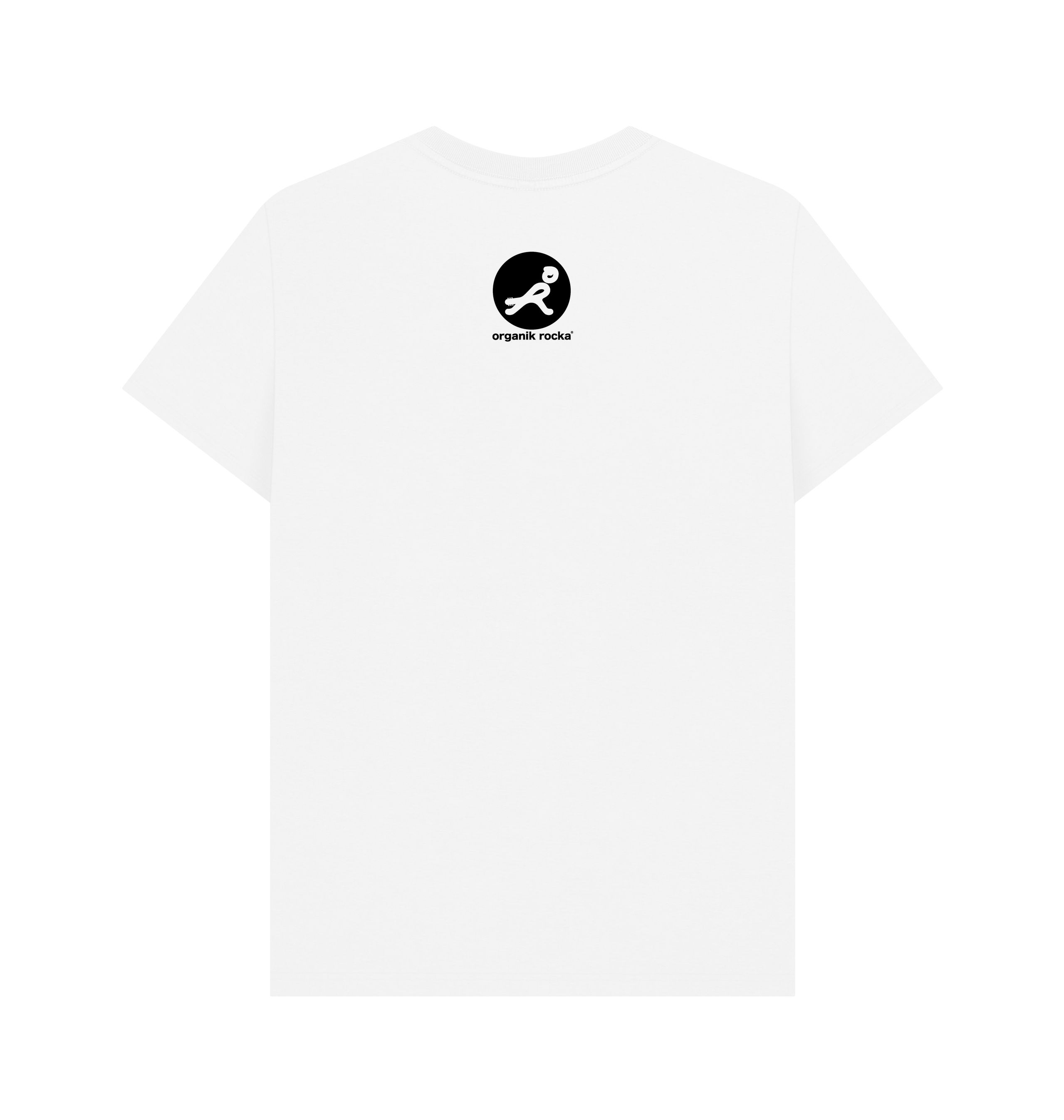 White Printed T-shirt Back