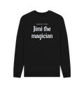 Black Printed Sweater Front