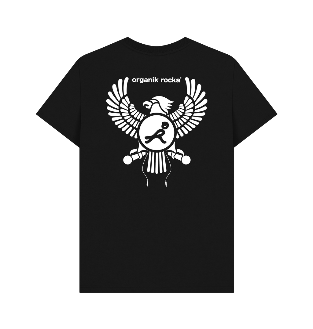 Black Printed T-shirt Back