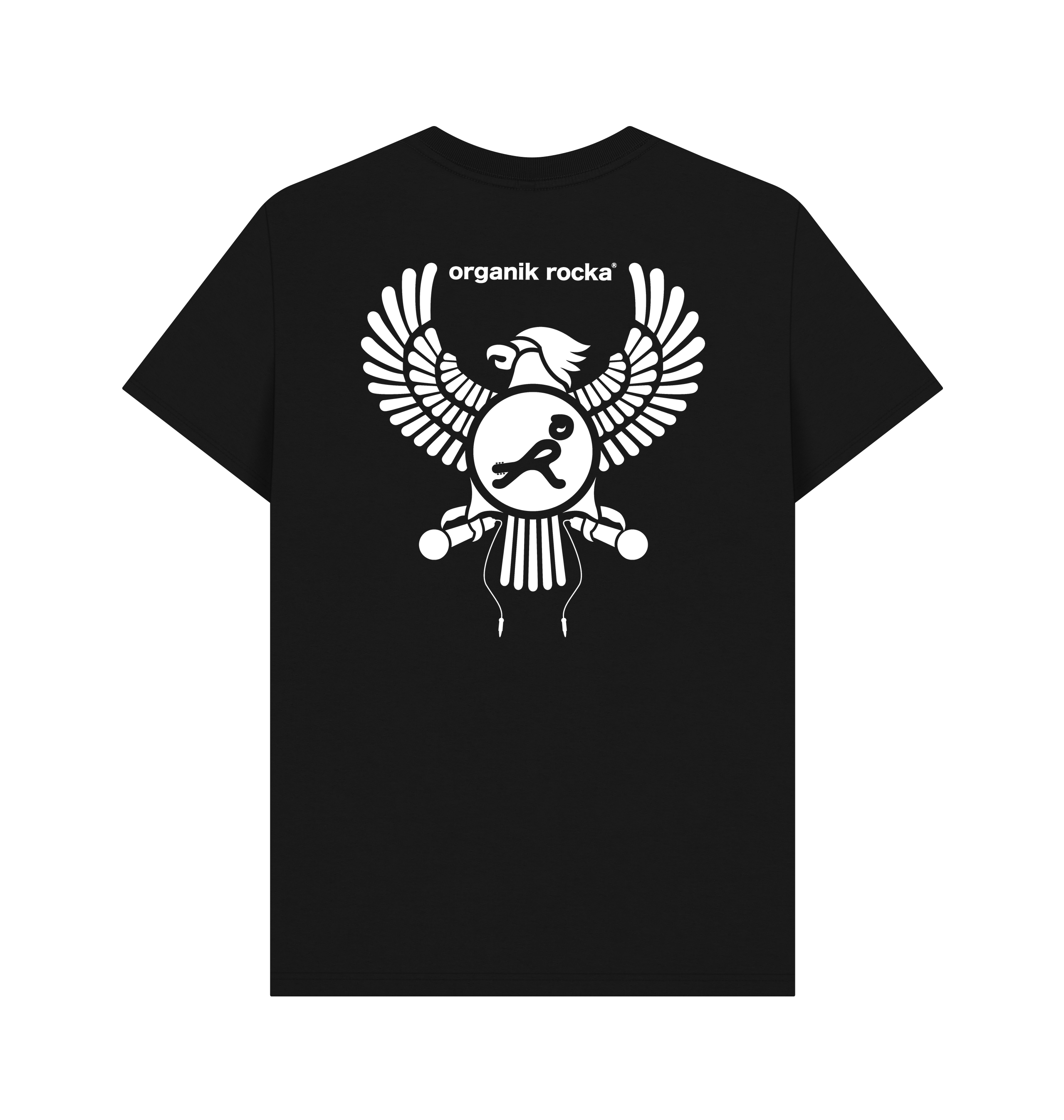 Black Printed T-shirt Back