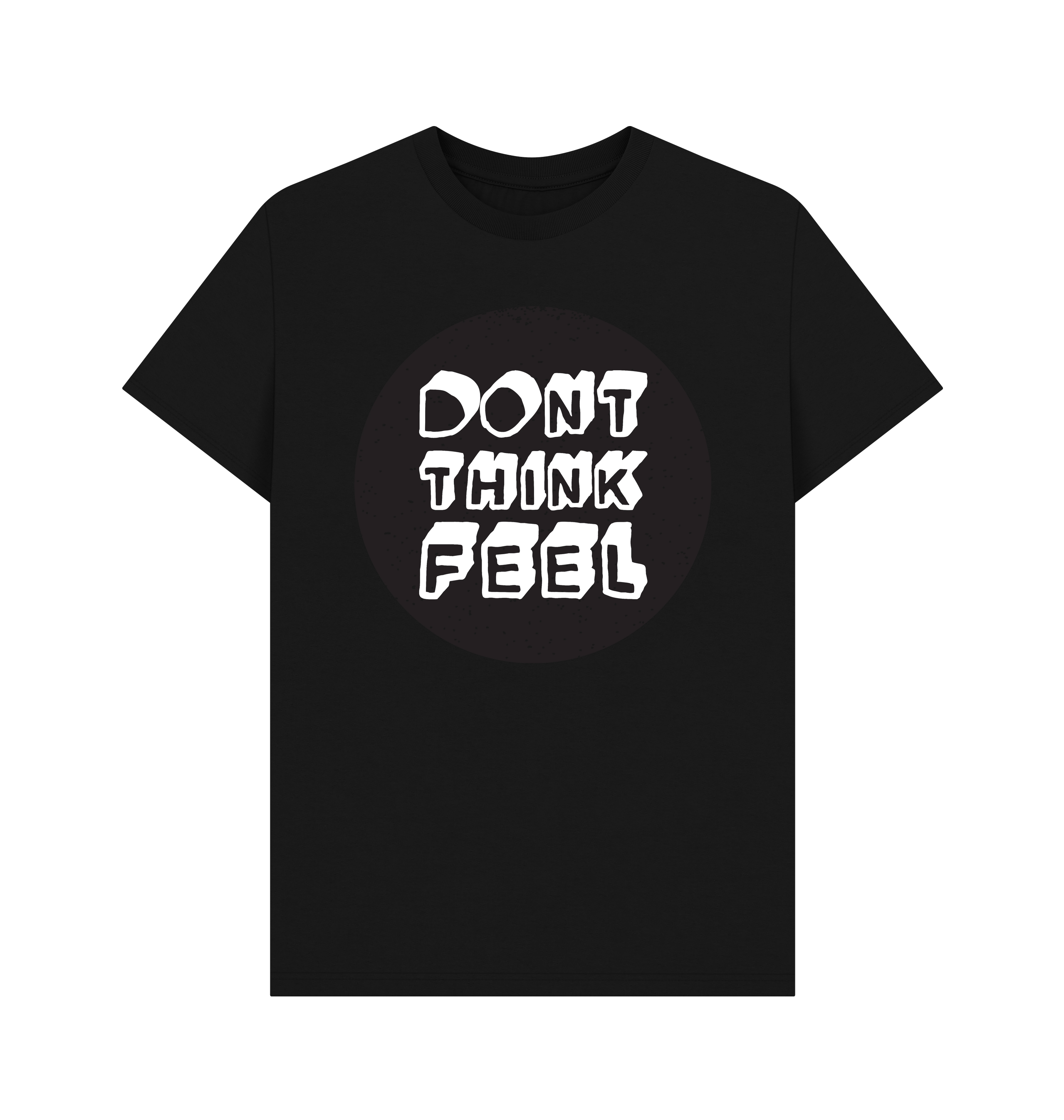 Black Printed T-shirt Front