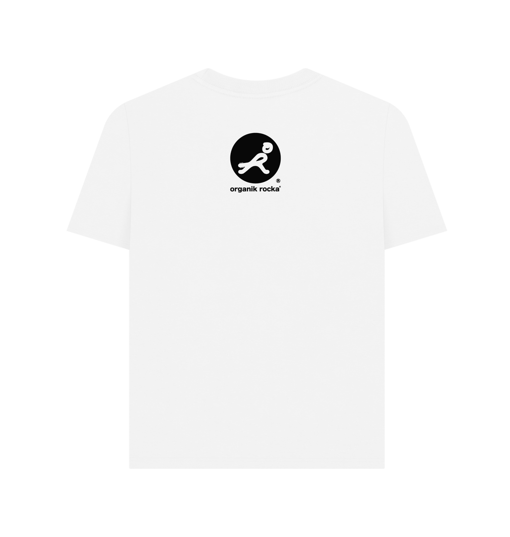 White Printed T-shirt Back
