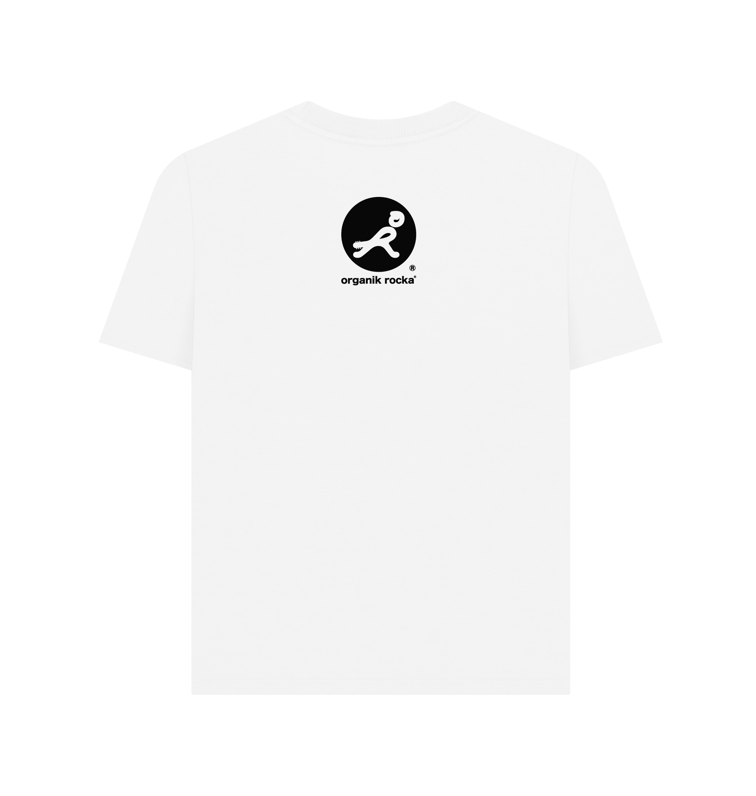White Printed T-shirt Back