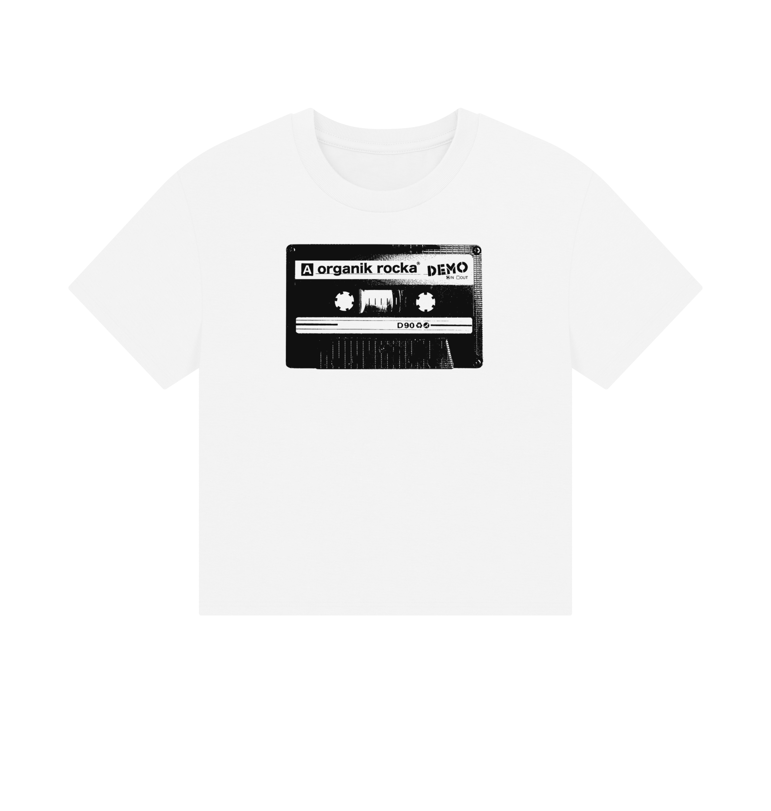 White Printed T-shirt Front