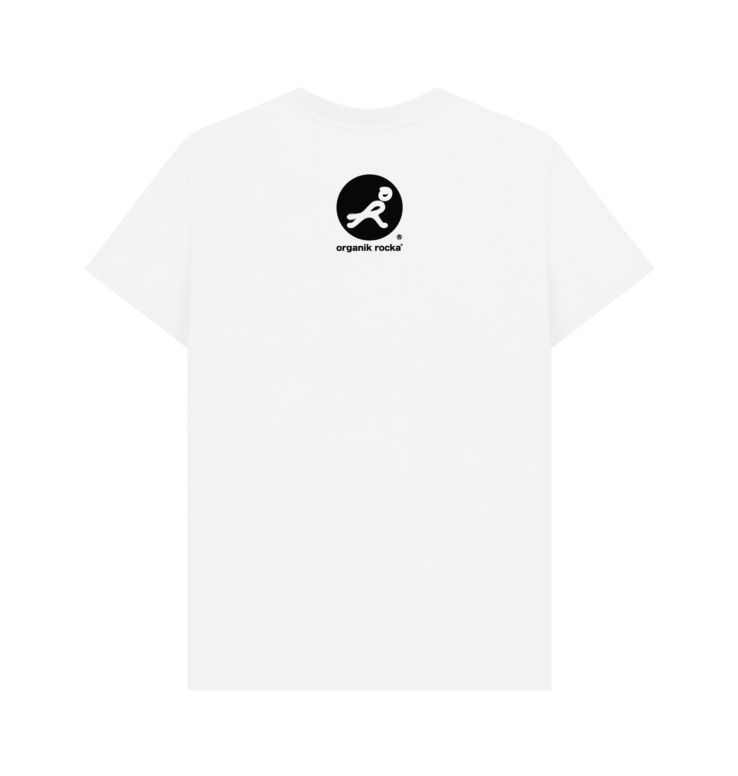 White Printed T-shirt Back
