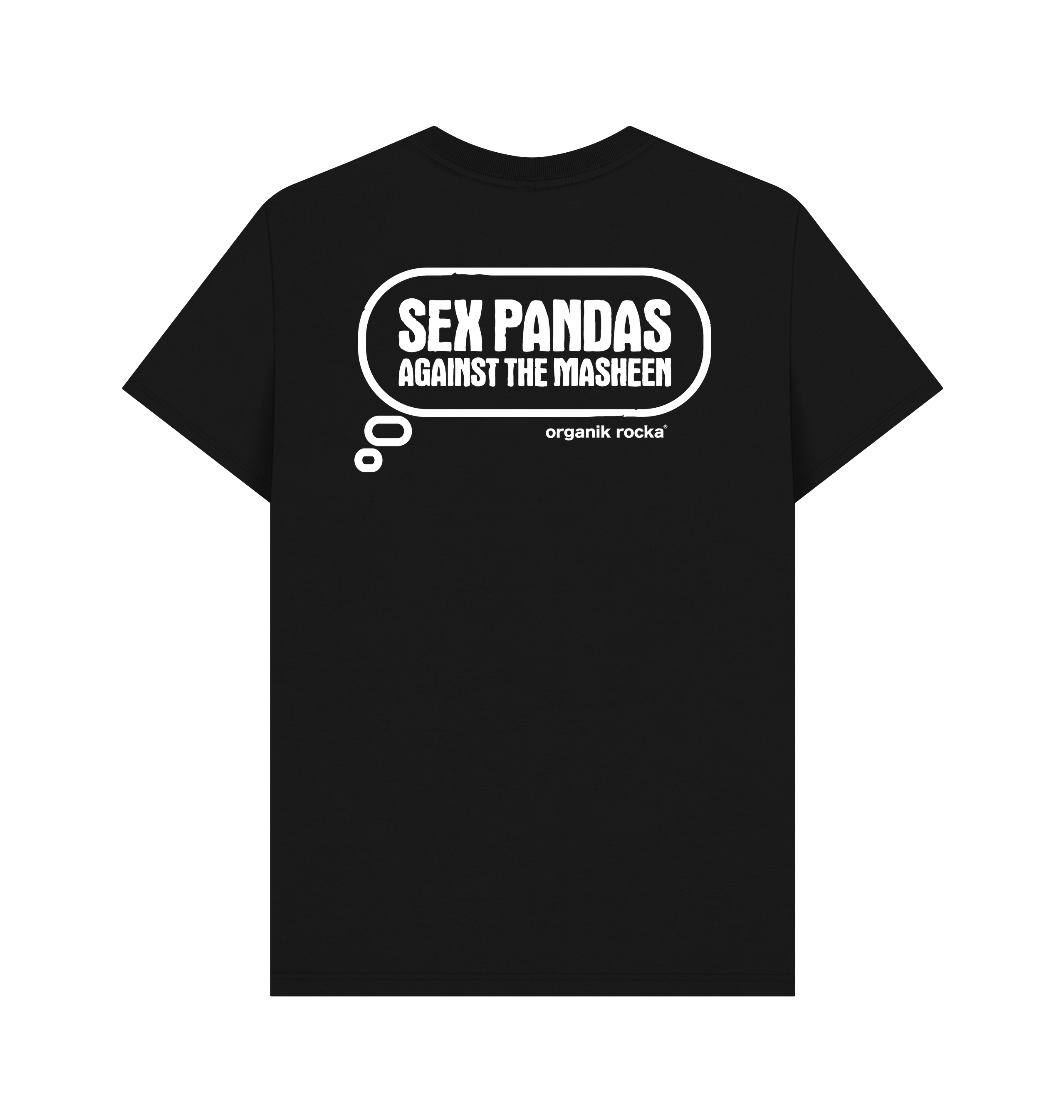 Black Printed T-shirt Back