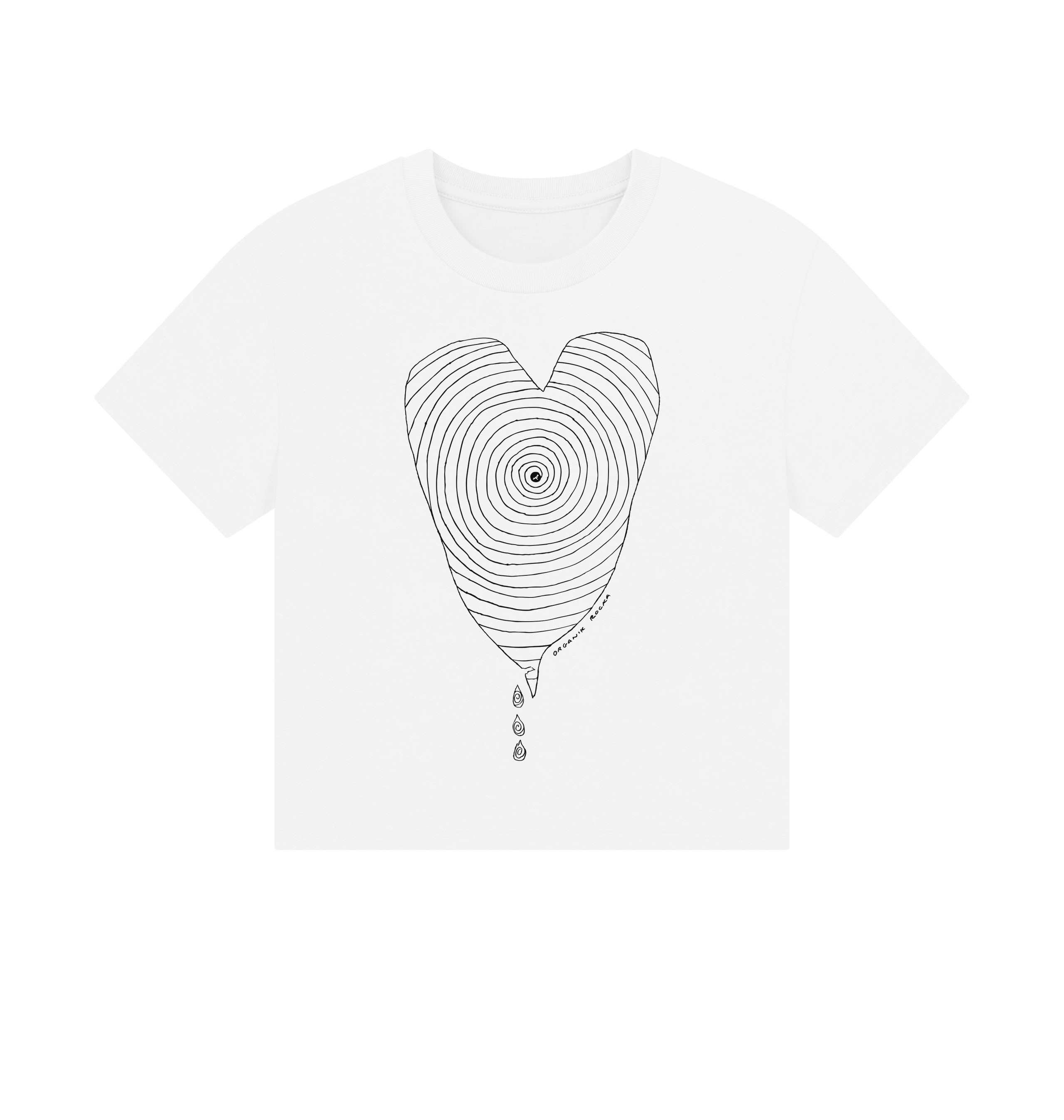 White Printed T-shirt Front