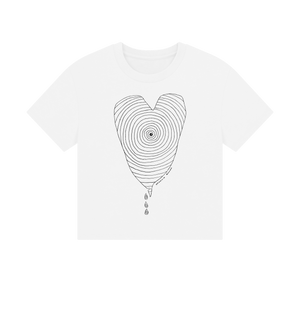 White Printed T-shirt Front