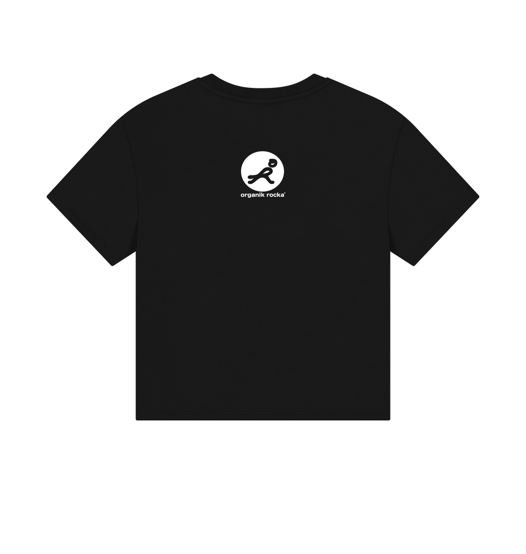 Black Printed T-shirt Back