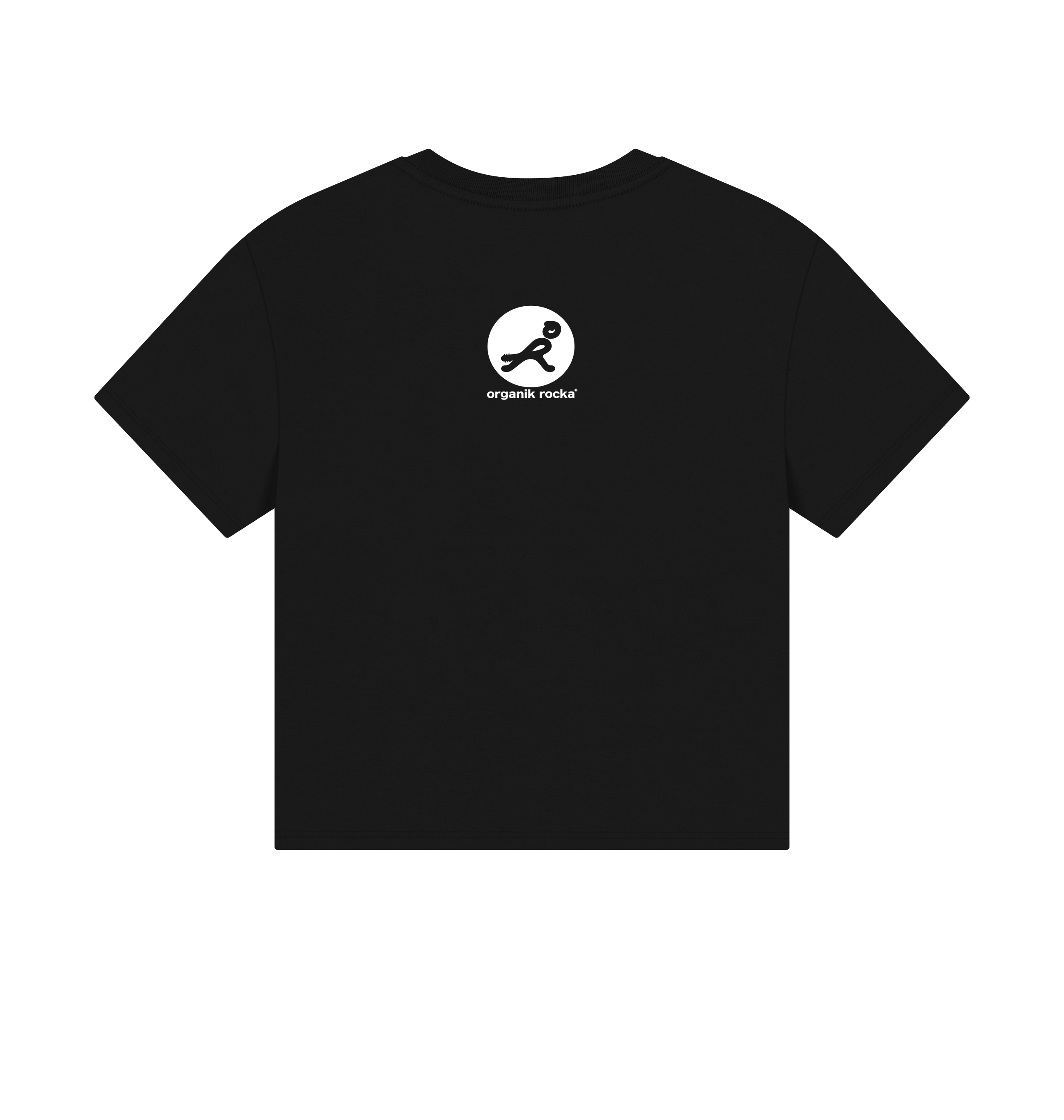 Black Printed T-shirt Back