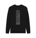 Black Printed Sweater Front