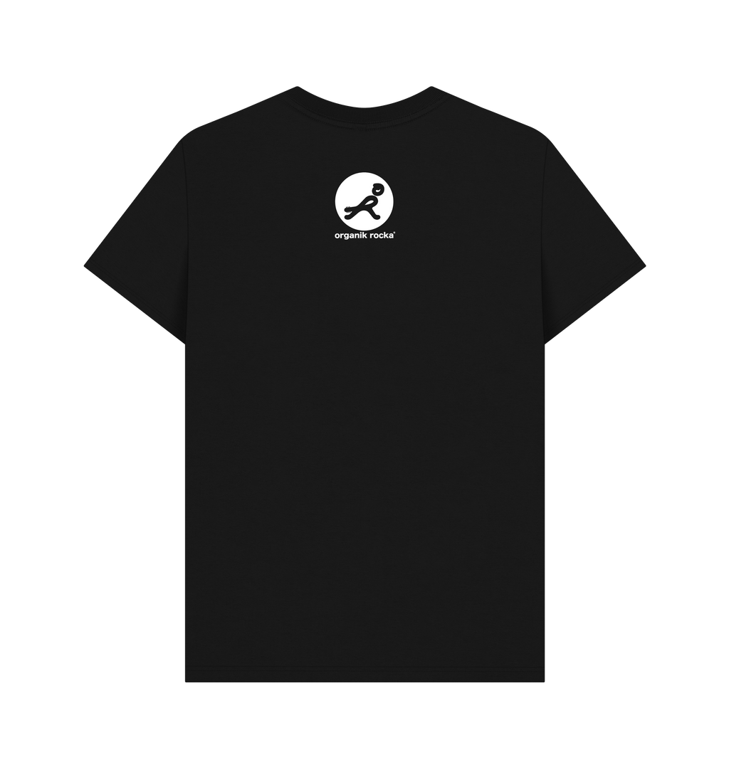 Black Printed T-shirt Back