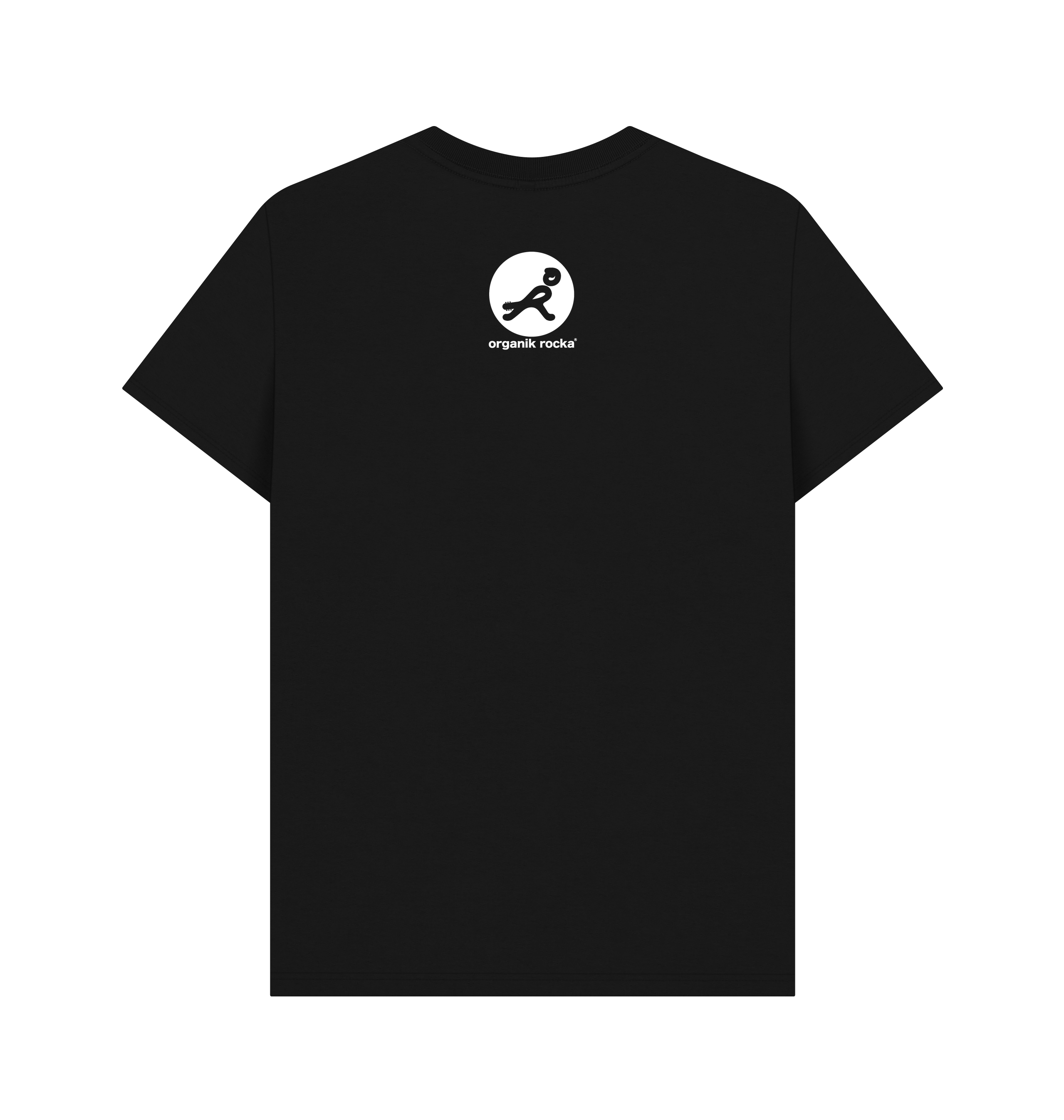 Black Printed T-shirt Back