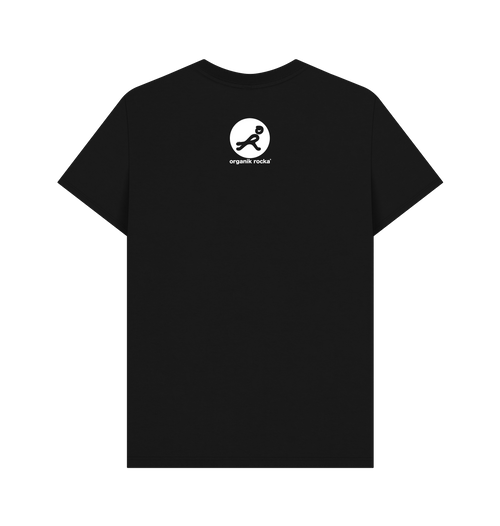 Black Printed T-shirt Back