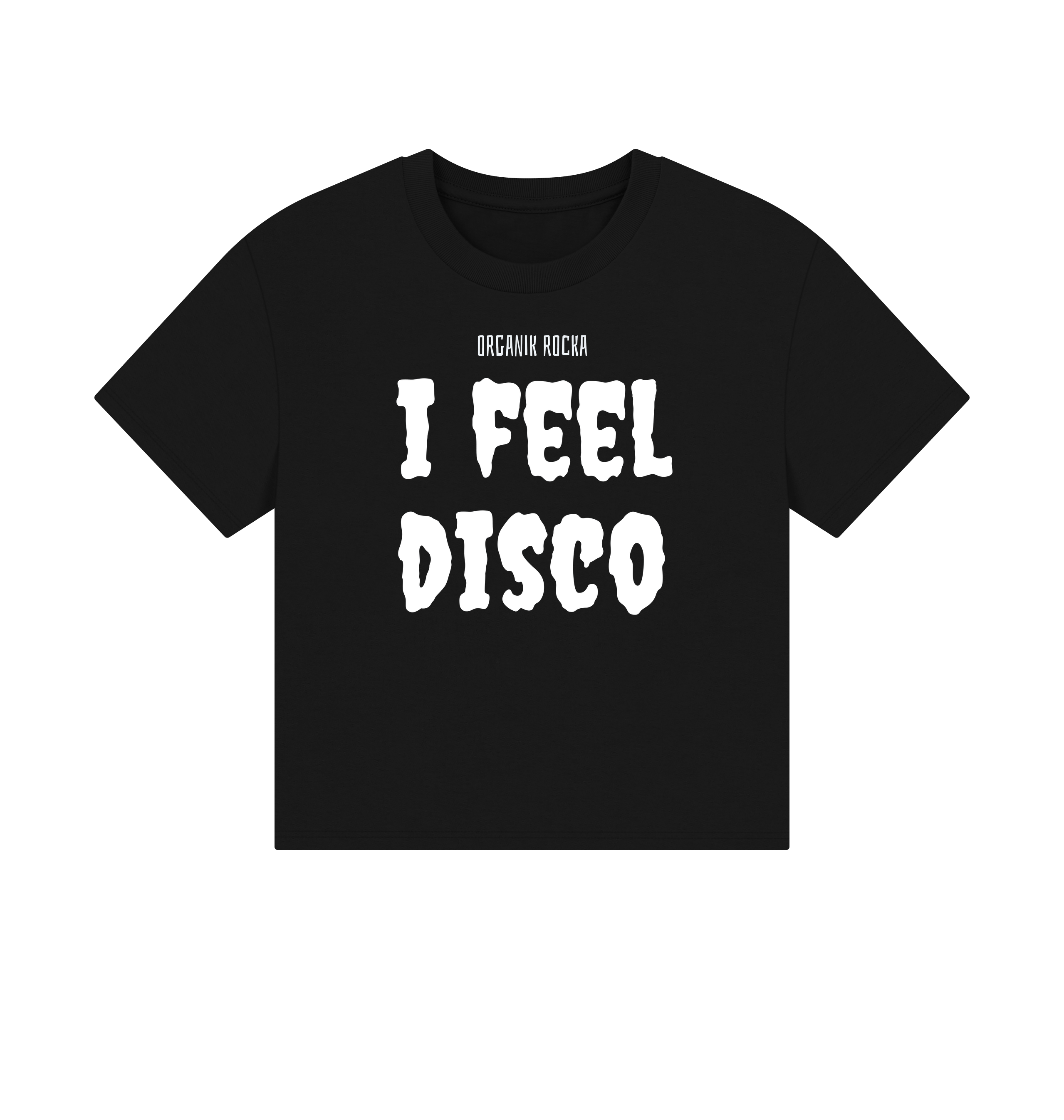 Black Printed T-shirt Front