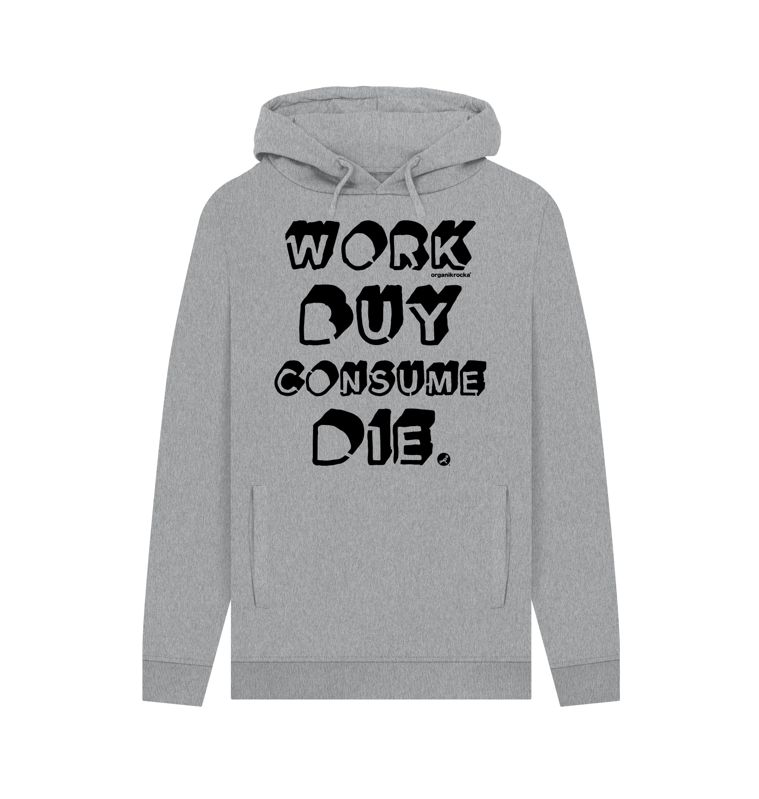 Light Heather Printed Hoody Front