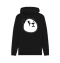 Black Printed Hoody Front