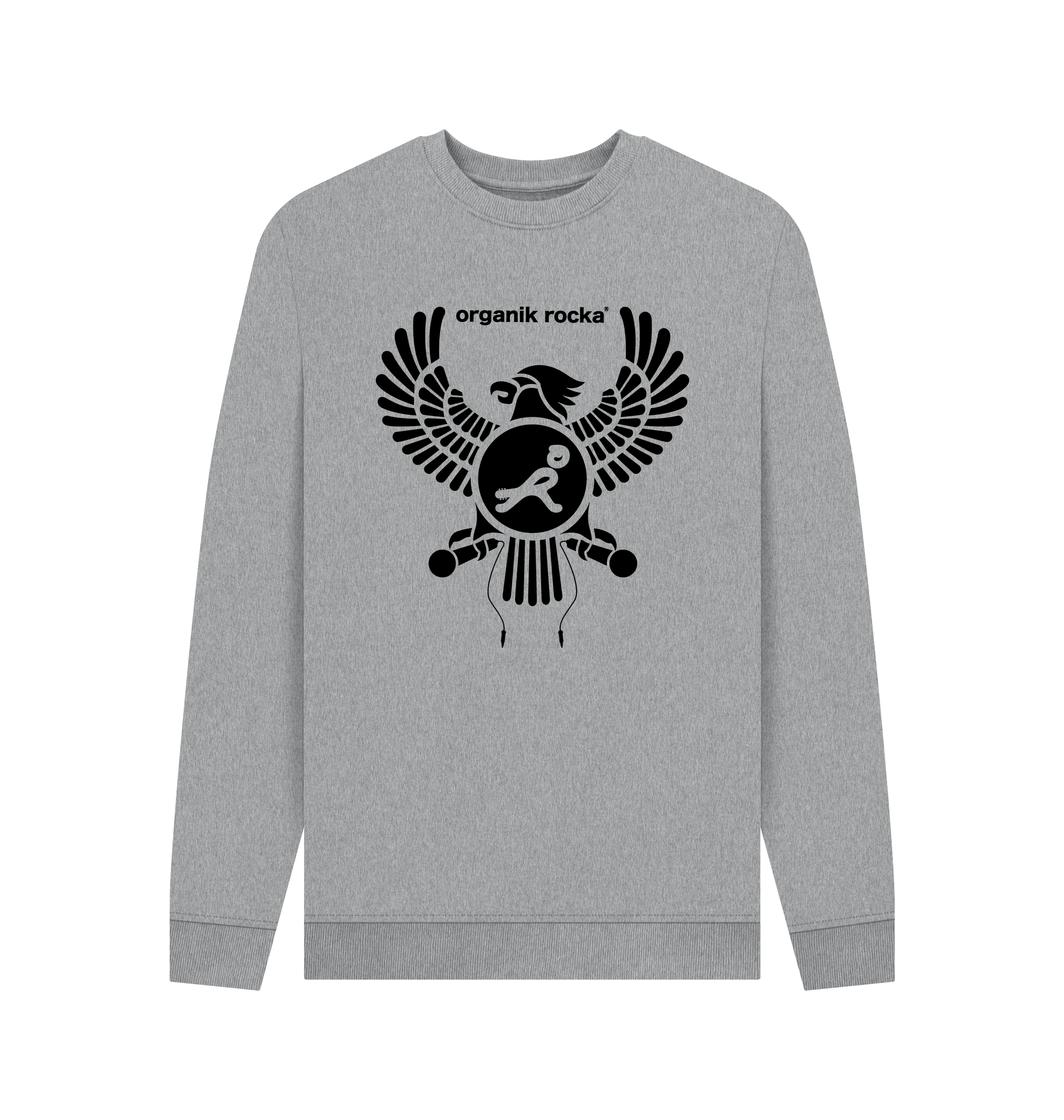 Light Heather Printed Sweater Front