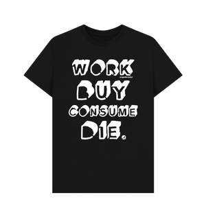 Black Printed T-shirt Front