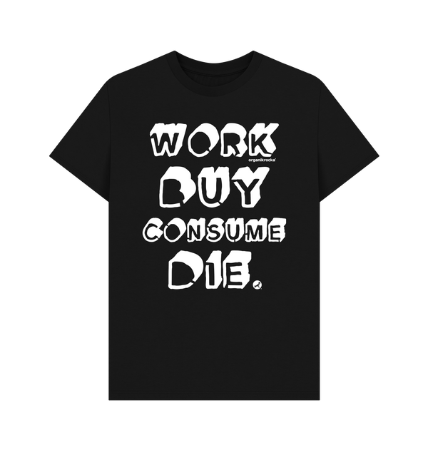 Black Printed T-shirt Front