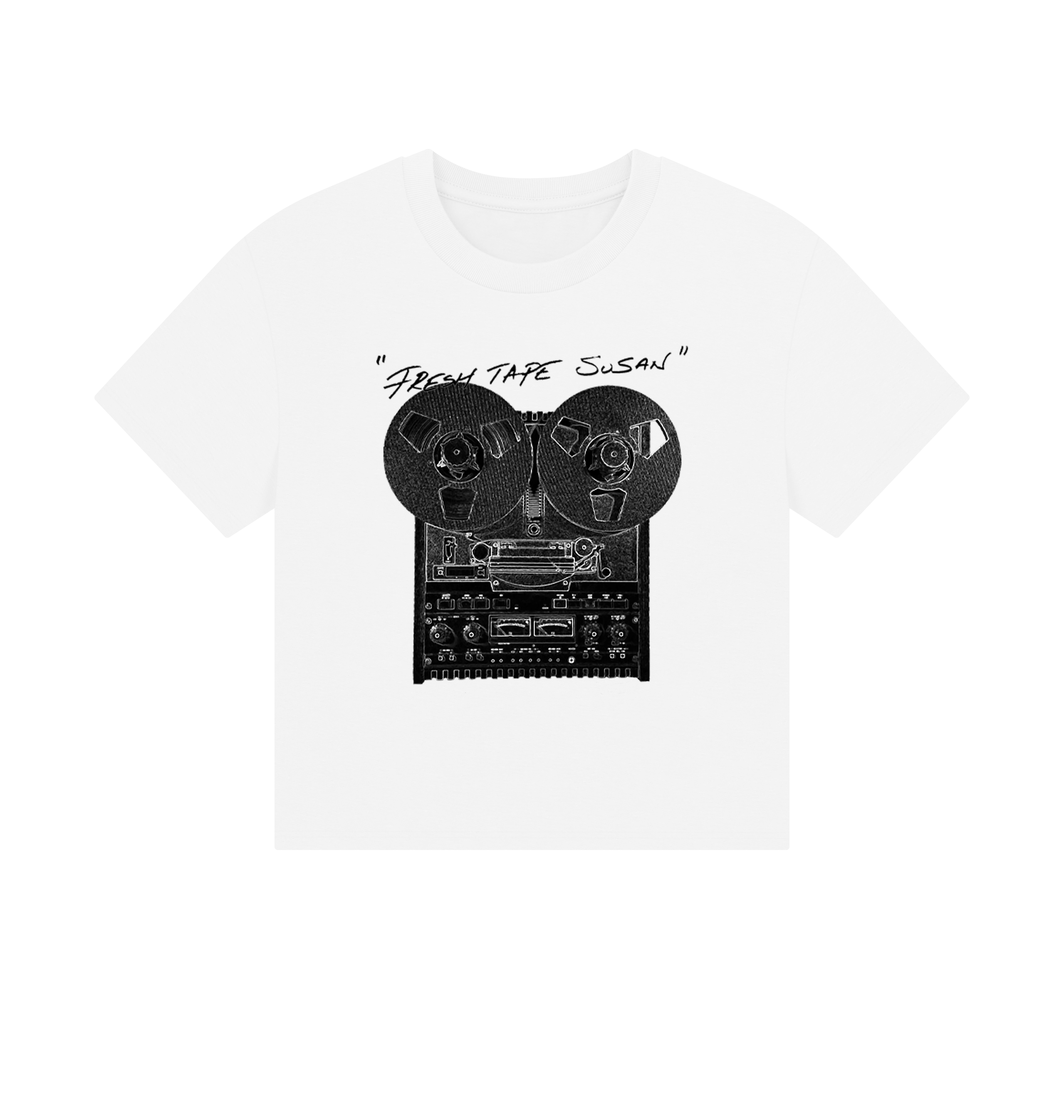 White Printed T-shirt Front