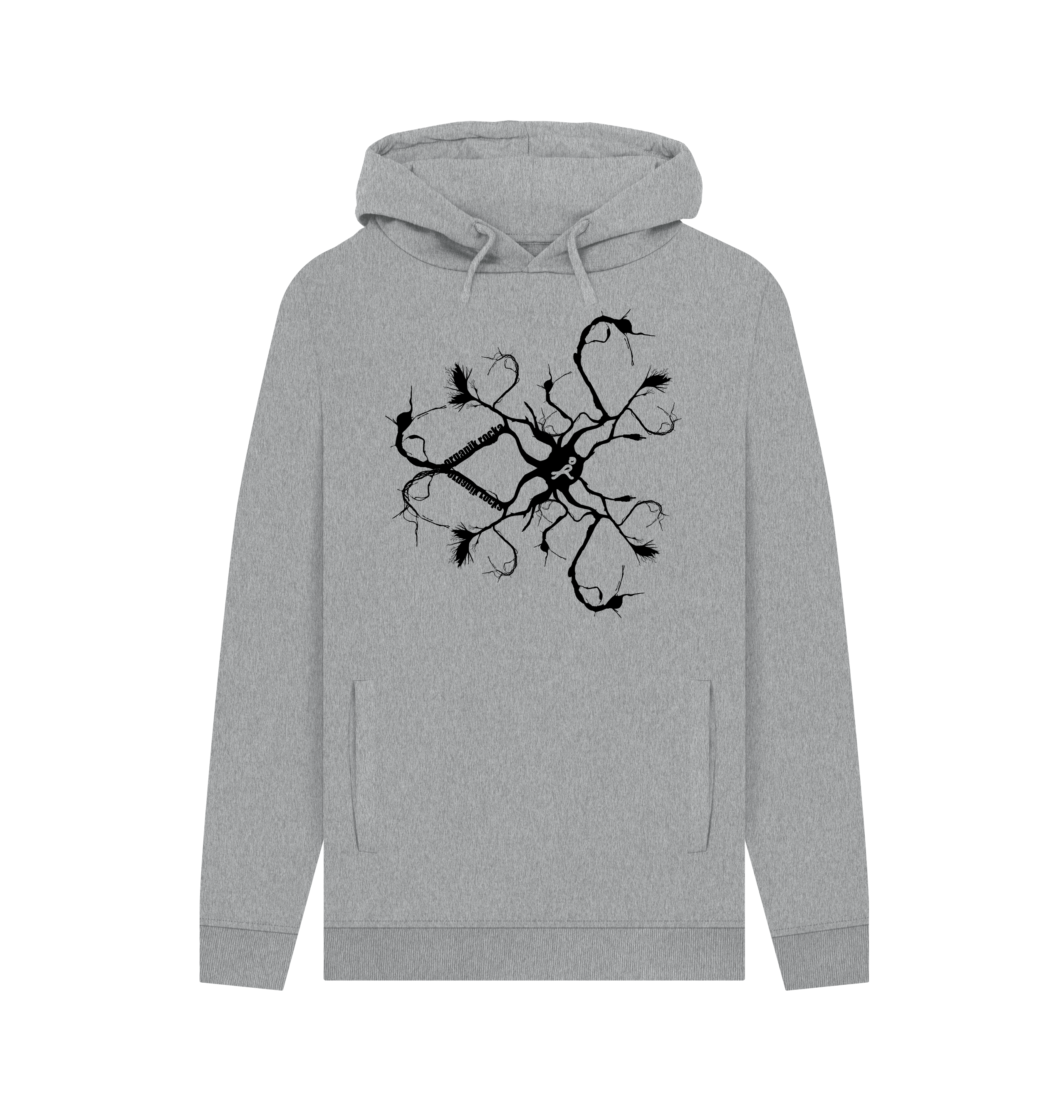Light Heather Printed Hoody Front
