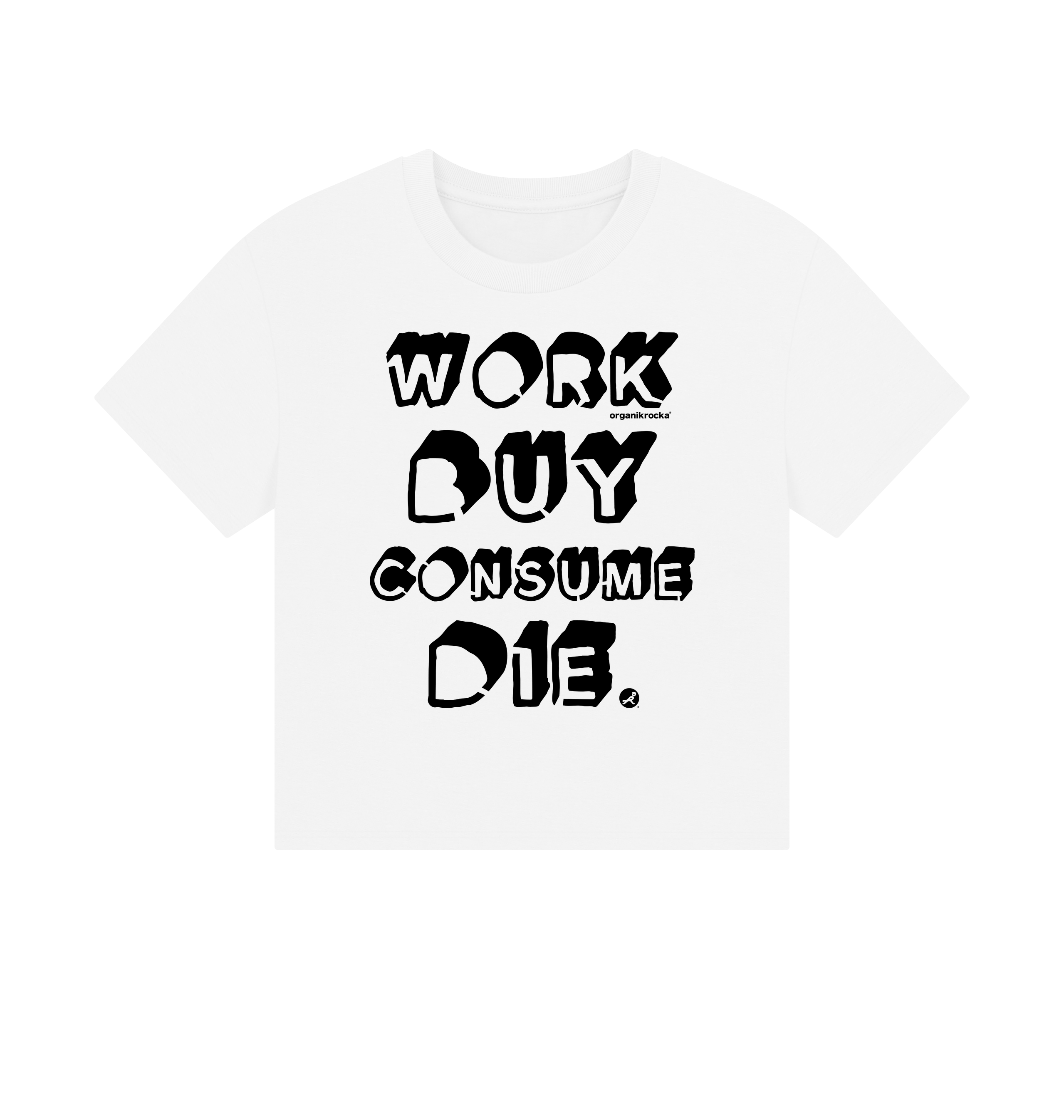 White Printed T-shirt Front