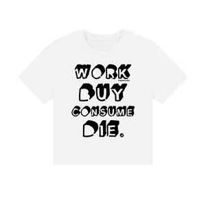 White Printed T-shirt Front