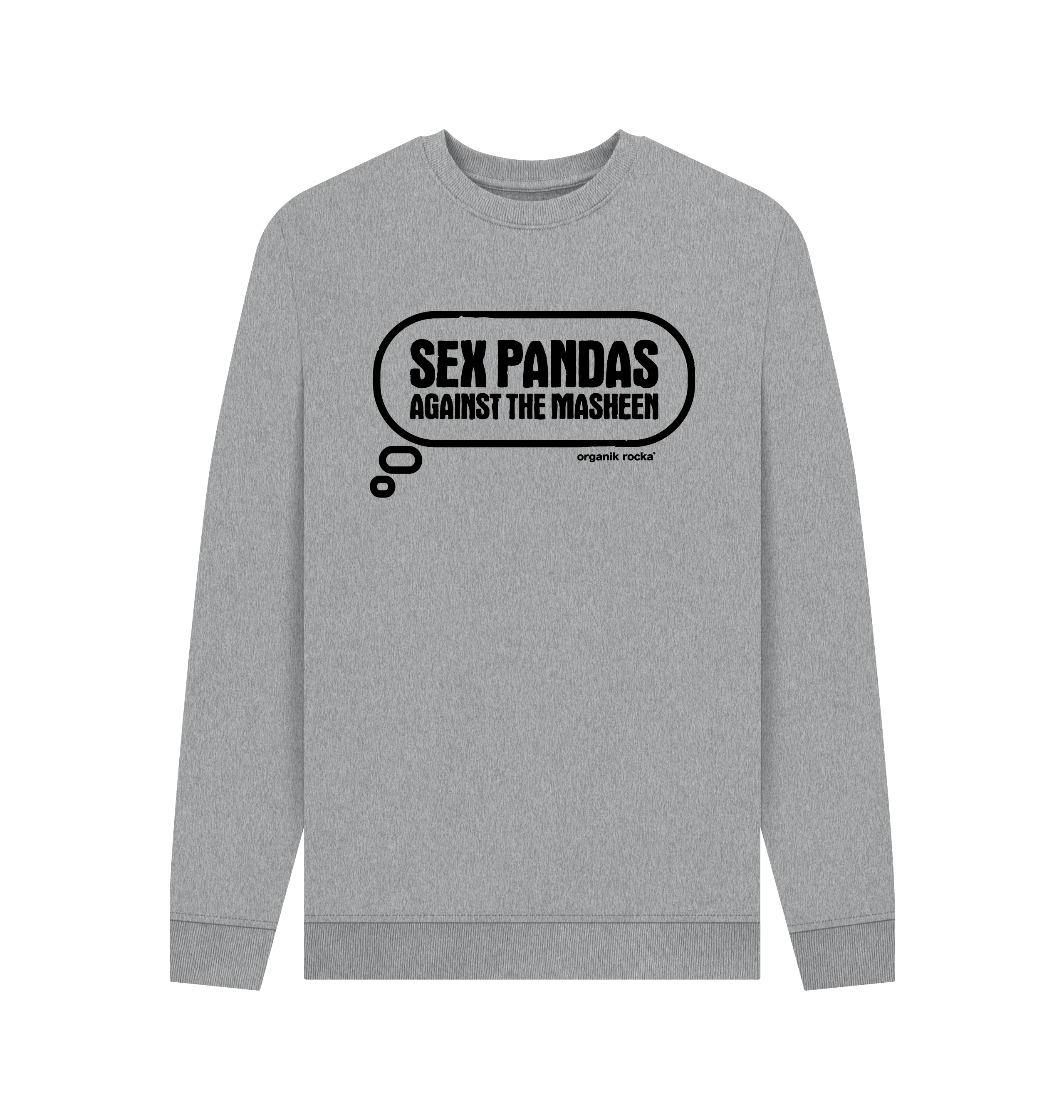 Light Heather Printed Sweater Front