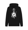 Black Printed Hoody Front