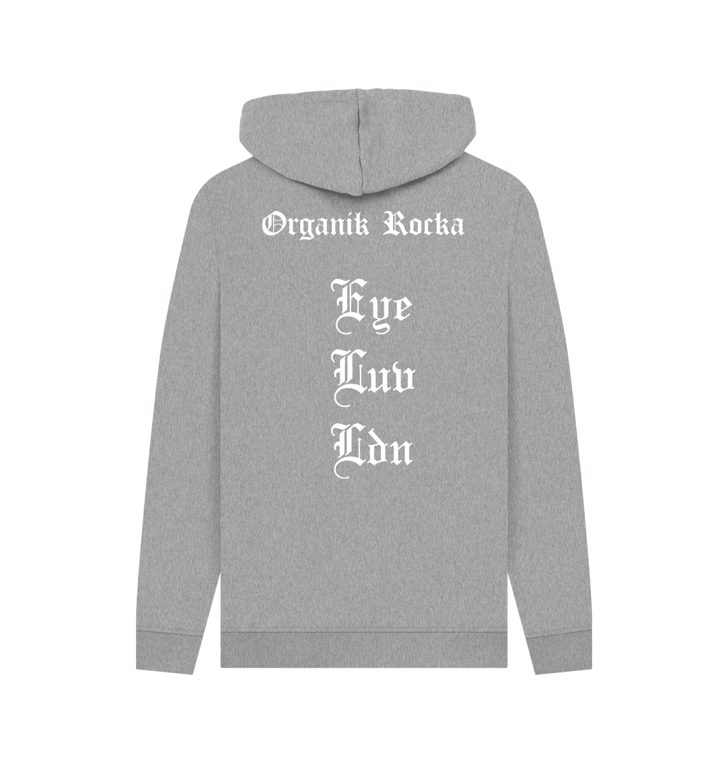 Light Heather Printed Hoody Back