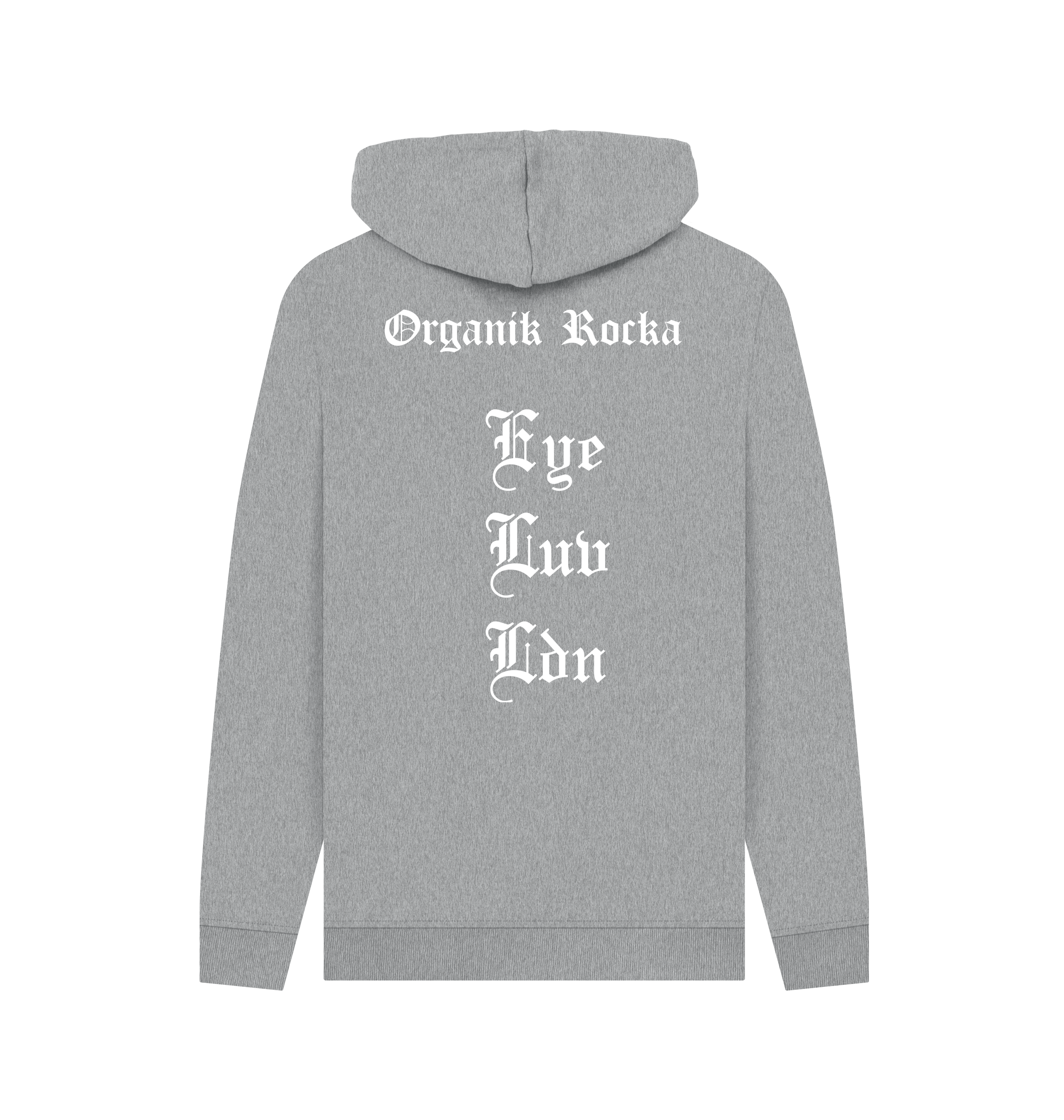 Light Heather Printed Hoody Back