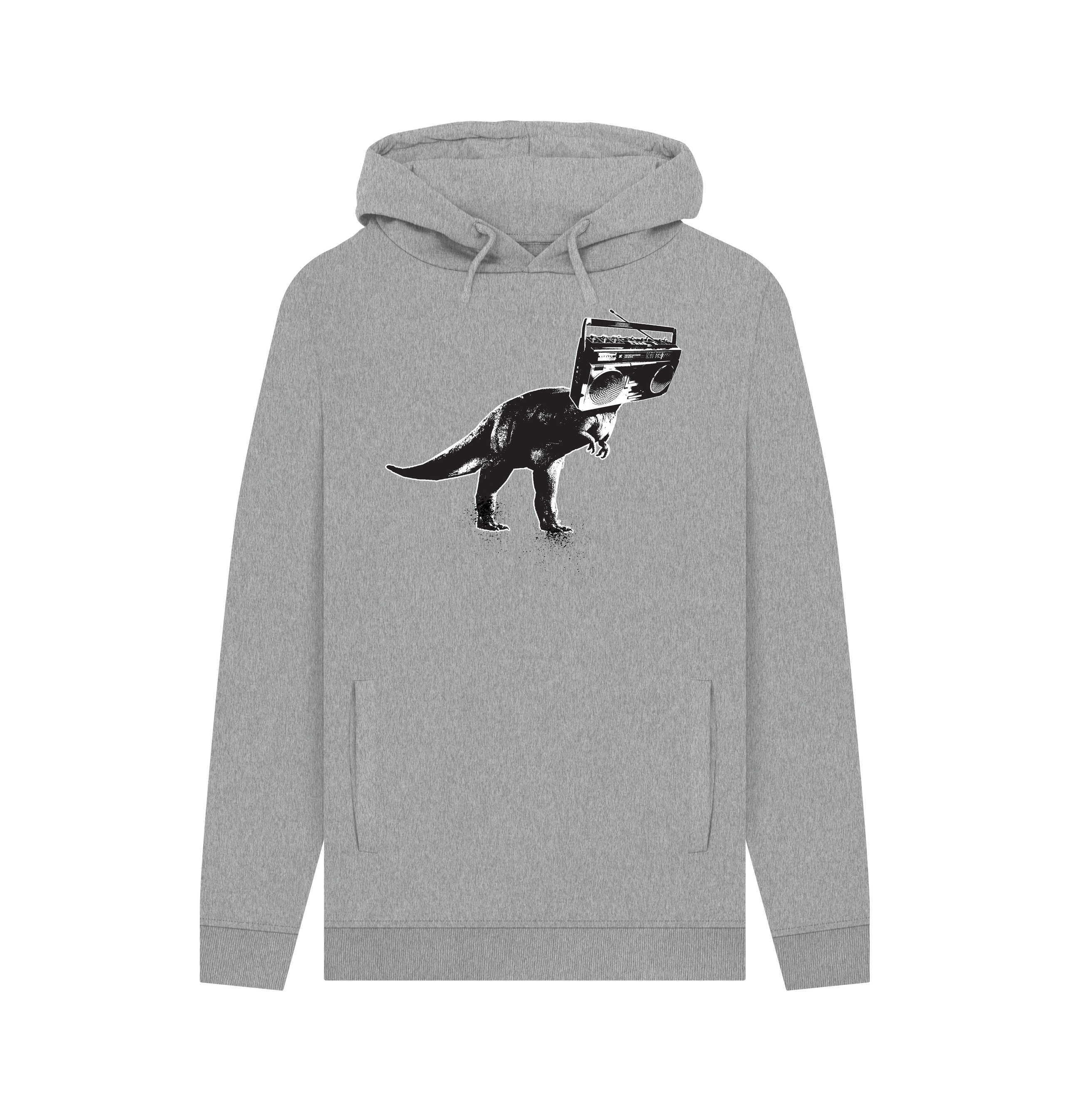 Light Heather Printed Hoody Front