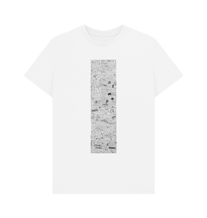 White Printed T-shirt Front