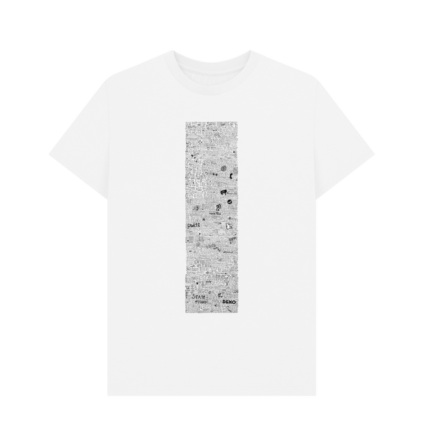 White Printed T-shirt Front