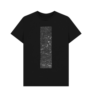 Black Printed T-shirt Front